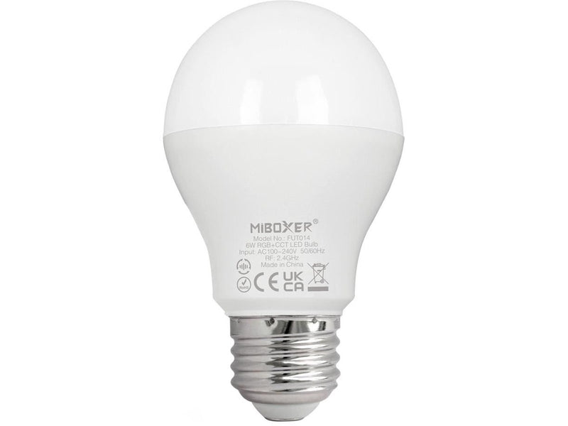 Miboxer LED Pære E27 - 6W - RGB-CCT - WiFi
