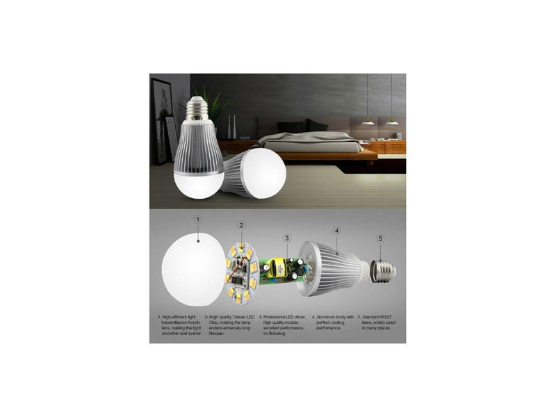 Miboxer LED Pære E27 - 9W - CCT