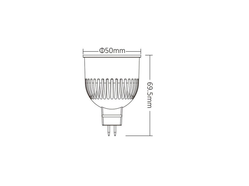 Miboxer LED Pære MR16 - 6W - RGB-CCT - IP20 - 12V