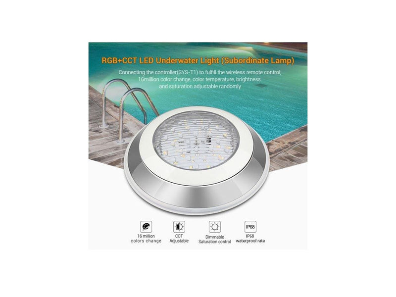 Miboxer Pool Lampe - 12W - RGB-CCT - WiFi - IP68 - 24V