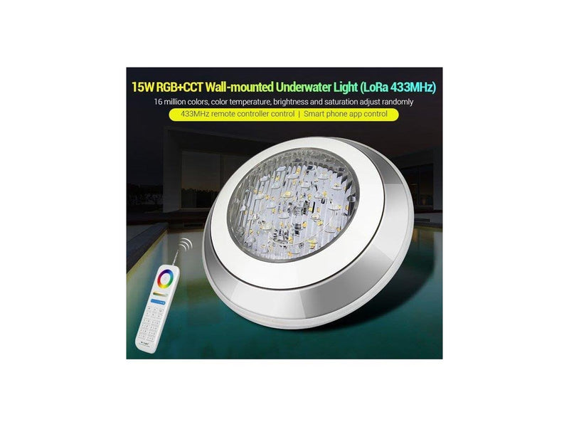 Miboxer Pool Lampe - 15W - RGB-CCT - LoRa 433MHz - IP68 - 12V