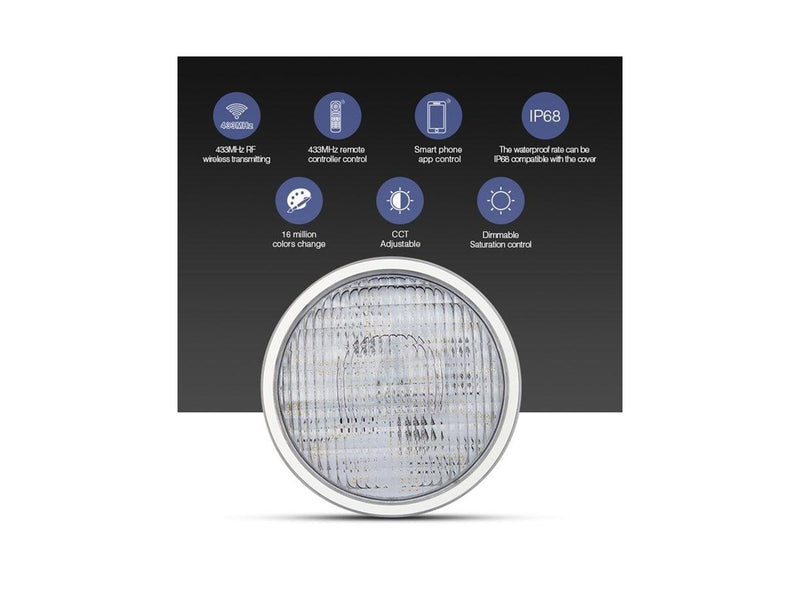 Miboxer Pool Lampe - PAR56 - 27W - RGB-CCT - LoRa 433MHz - IP68