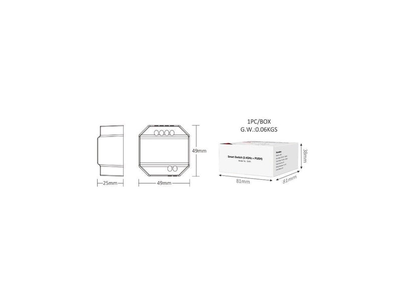 Miboxer Smart Kontakt - WiFi - 2.4GHz RF (SWR)