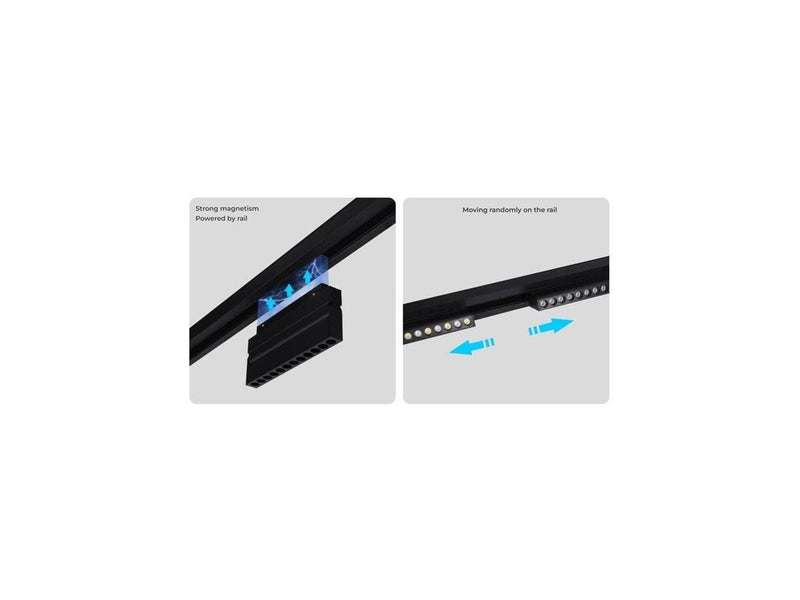 Miboxer Track Gitter Sammenklappelig - 48V - 6W - RGB-CCT - 24° - 2.4GHz RF