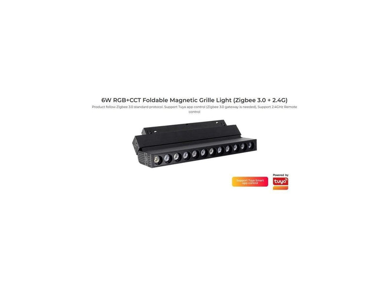 Miboxer Track Gitter Sammenklappelig - 48V - 6W - RGB-CCT - 24° - Zigbee 3.0