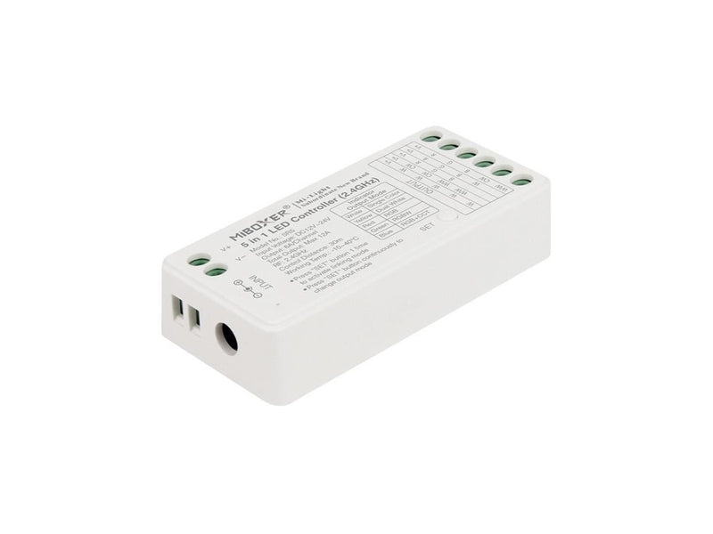 Miboxer WiFi Controller - 5-in-1 - RGB-CCT - DC12/24V - WiFi - 2.4GHz RF (SR5)