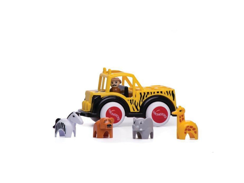 Micki Leksaker Viking Toys Safari - Jumbo Safari truck with guide and animals