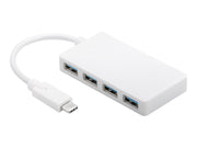 MicroConnect Connect - hub - 4 ports USB-Hubs - USB 3.2 - 4 - Weiß