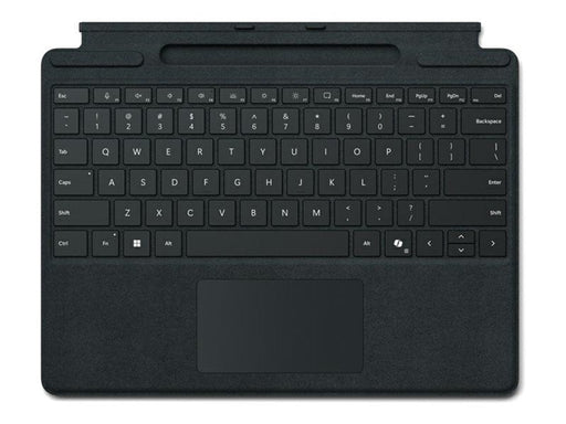 Microsoft Surface Pro Keyboard - keyboard - with trackpad accelerometer Surface Slim Pen 2 storage and charging tray - QWERTY - Netherlands - black Input Device - Tastatur - Niederländisch - Schwarz