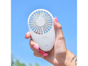 Mikamax Tragbarer Handventilator – Wiederaufladbare Batterie – 2 Geschwindigkeiten