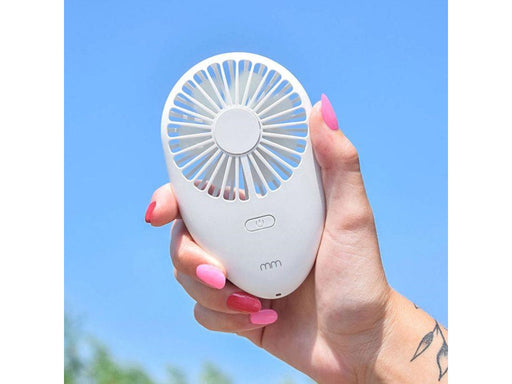 Mikamax Tragbarer Handventilator – Wiederaufladbare Batterie – 2 Geschwindigkeiten