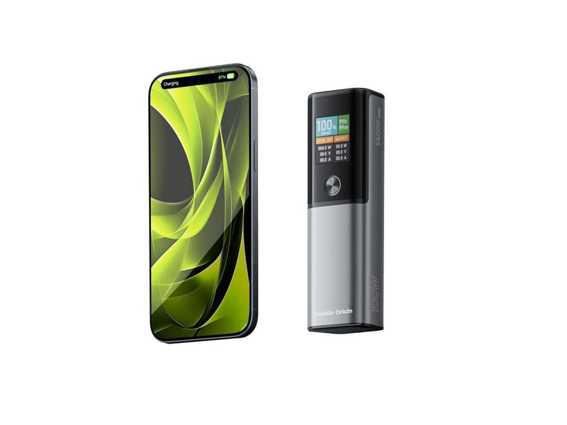Mobile Origin 100W PD 14000mAh Display PowerBank PB12 - USB-C + USB-A - 14000 mAh