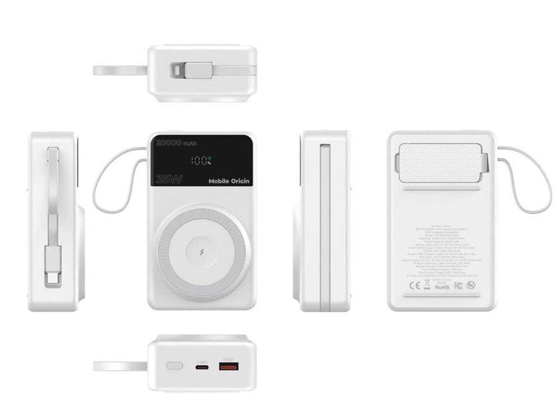 Mobile Origin 35W PD 20000mAh Display PowerBank PB15 MagSafe Compatible - 20000 mAh