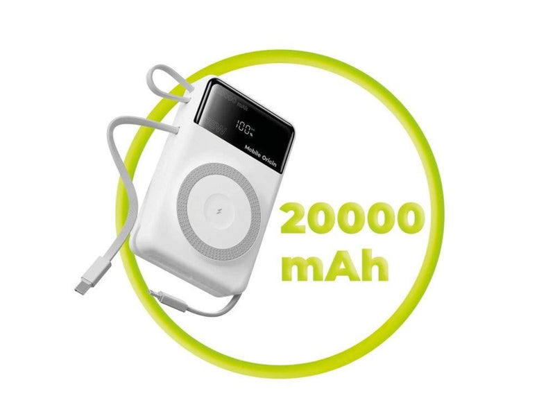 Mobile Origin 35W PD 20000mAh Display PowerBank PB15 MagSafe Compatible - 20000 mAh