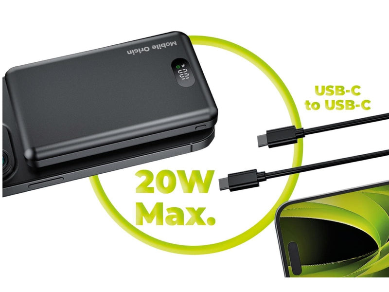 Mobile Origin PowerBank 10000mAh 3in1 Wireless Magnetic PowerBank PB8 - 10000 mAh