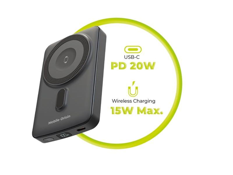 Mobile Origin Wireless Magnetic PowerBank 10000mAh PB9 - 10000 mAh