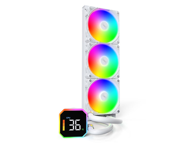 Montech Hyper Flow Digital 360 White - CPU-Wasserkühlung