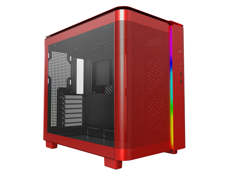 Montech King 95 - Red - Gehäuse - Miditower - Rot