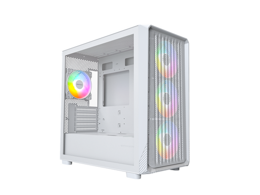 Montech X5M mATX White - Gehäuse - Minitower - Weiß