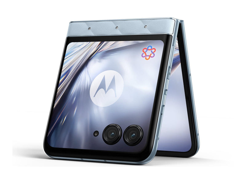 Motorola razr 60 256GB/8GB - PANTONE Ice Melt -  with moto buds loop with crystals by Swarovski