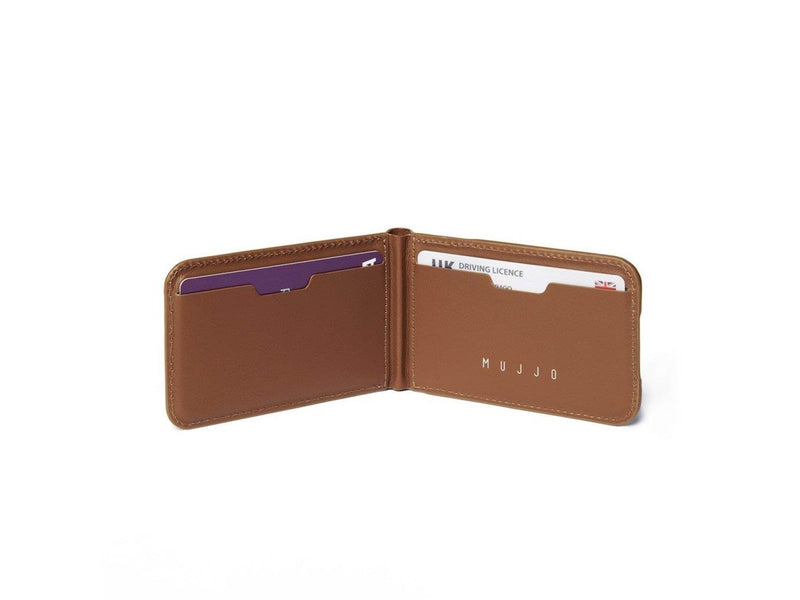 Mujjo Magsafe Wallet Stand in Luxurious Velore Leather - Tan