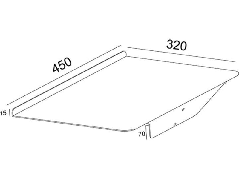 Multibrackets M A3 Brochure Shelf Public Display Stand Silver - Max 5 kg - recommended for