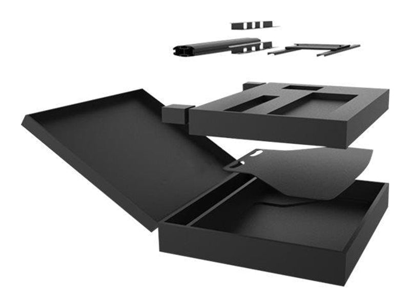 Multibrackets M Display Stand 180 Black Floorbase Flight Case - Max 60 kg - recommended for 55"