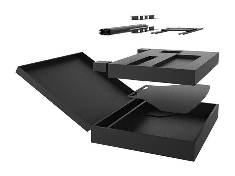 Multibrackets M Display Stand 180 Black Floorbase Flight Case - Max 60 kg - recommended for 55"