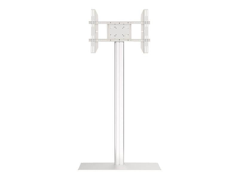 Multibrackets M Display Stand 180 Single Silver w. Floorbase - Max 50 kg - recommended for 63"