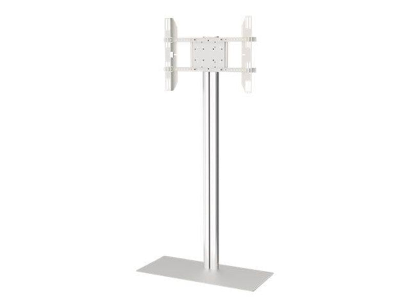 Multibrackets M Display Stand 180 Single Silver w. Floorbase - Max 50 kg - recommended for 63"