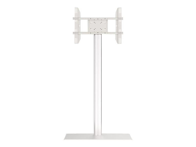 Multibrackets M Display Stand 180 Single Silver w. Floorbase - Max 50 kg - recommended for 63"