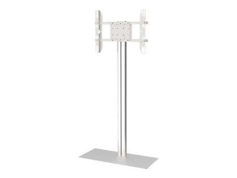 Multibrackets M Display Stand 180 Single Silver w. Floorbase - Max 50 kg - recommended for 63"