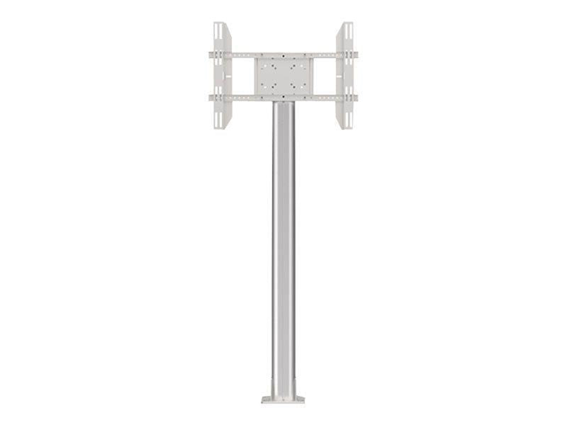 Multibrackets M Display Stand 180 Single Silver w. Floormount - Max 60 kg - recommended for 63"