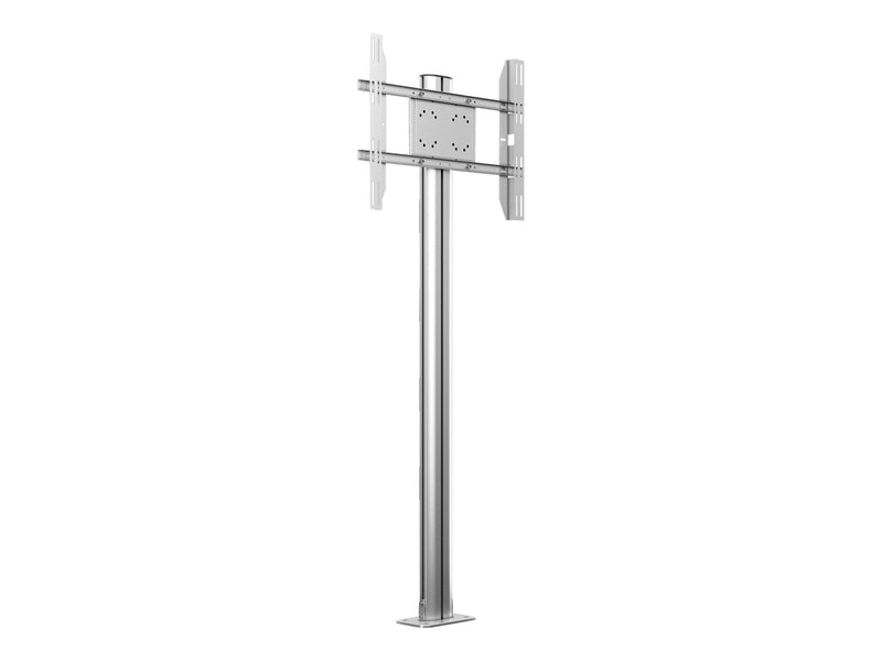 Multibrackets M Display Stand 180 Single Silver w. Floormount - Max 60 kg - recommended for 63"