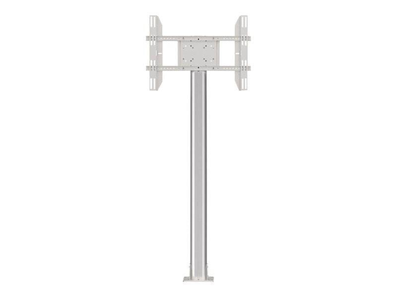 Multibrackets M Display Stand 180 Single Silver w. Floormount - Max 60 kg - recommended for 63"