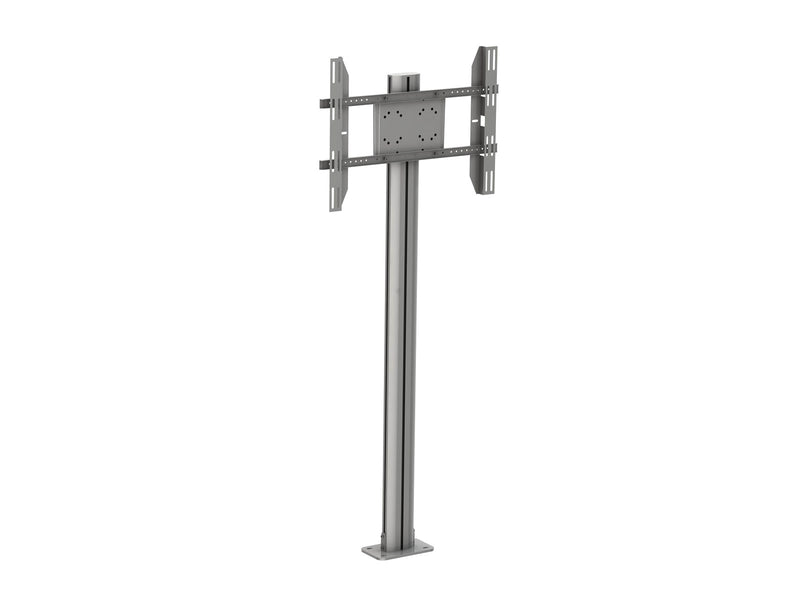 Multibrackets M Display Stand 180 Single Silver w. Floormount - Max 60 kg - recommended for 63"