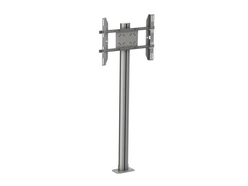 Multibrackets M Display Stand 180 Single Silver w. Floormount - Max 60 kg - recommended for 63"
