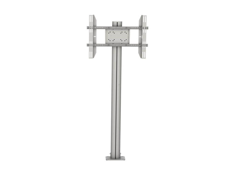 Multibrackets M Display Stand 180 Single Silver w. Floormount - Max 60 kg - recommended for 63"