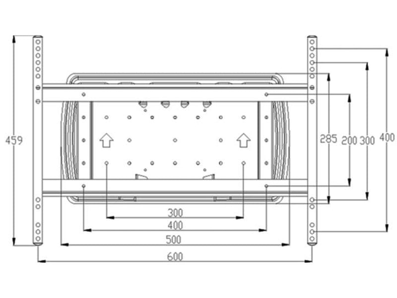 Multibrackets M Extender Kit neigen & Tu - Max 65 kg - recommended for 63"