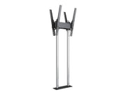 Multibrackets M Pro Series stand - dual side - for 2 LED displays - dual pole - chrome - Max 75 kg - recommended for 90"