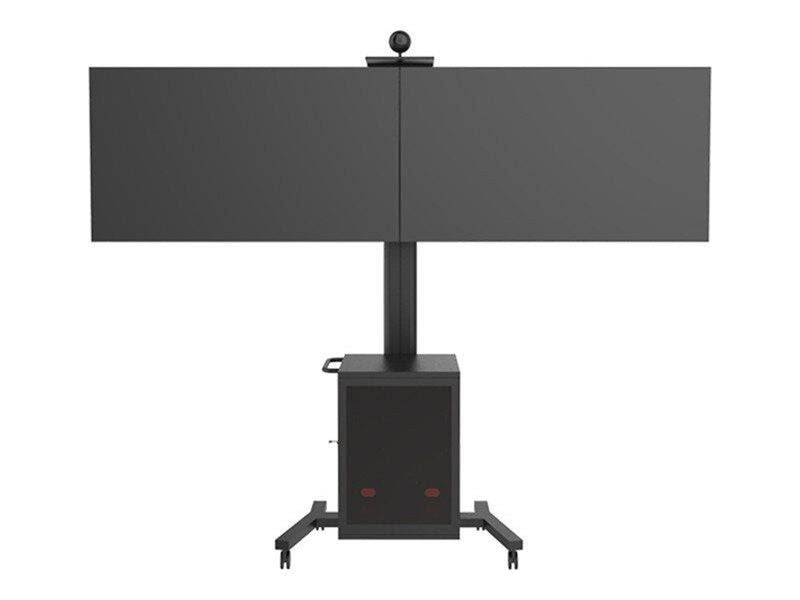 Multibrackets M Public Display Stand 180 Dual MediaBox4 Black - Max 80 kg - recommended for 55"
