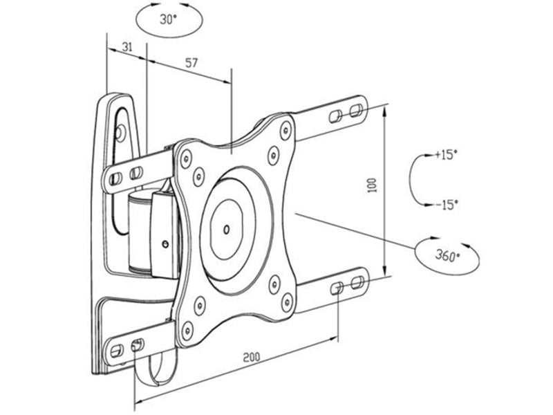 Multibrackets M VESA Flexarm 360 in