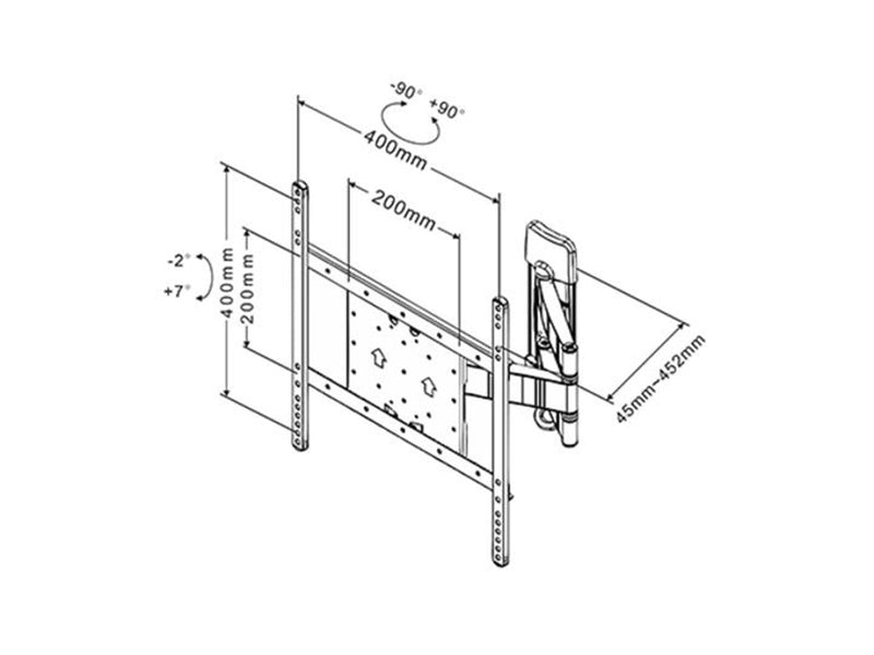 Multibrackets M VESA Flexarm neigen & Turn III