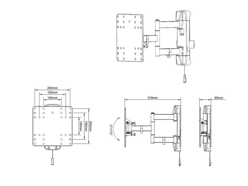 Multibrackets M VESA Full Motion Outdoor