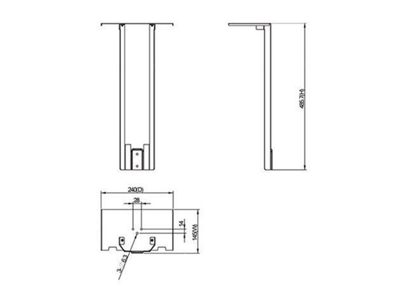 Multibrackets M Workstation Cart Kamera Halter - Max 4 kg - recommended for