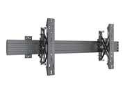 Multibrackets MBW1U 1000 mounting kit - adjustable single side - for flat panel - black - Max 40 kg - recommended for 98"