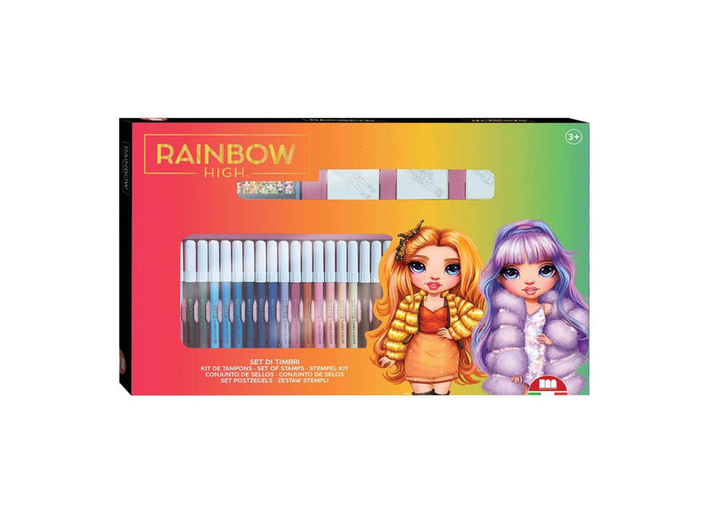 Multiprint - Rainbow High Color Set with Stamps 41 pcs.