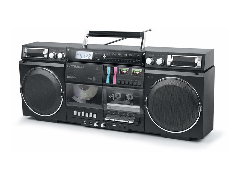 Muse M-380 GB - boombox - CD USB-host flash memory card Cassette Bluetooth - MP3 Spieler