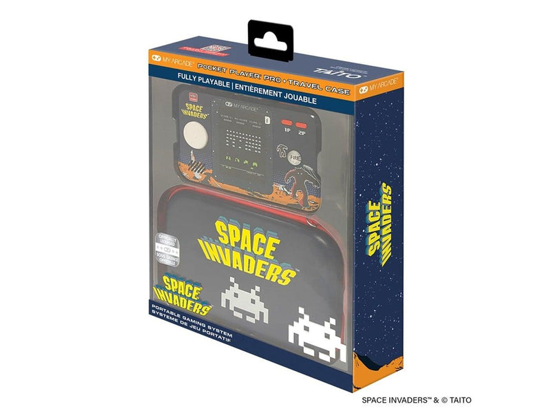 My Arcade - Space Invaders Portable Gaming System + Travel Case