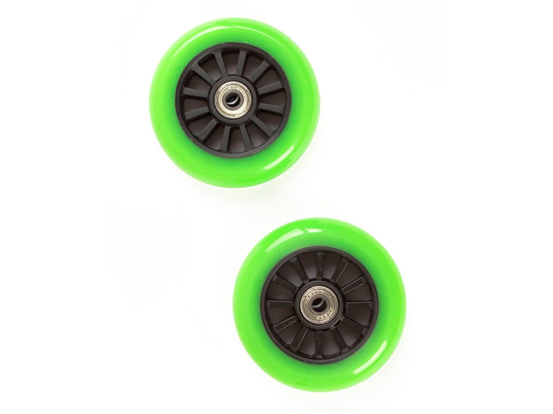 My Hood Set of Wheels 100 mm - Black/Lime